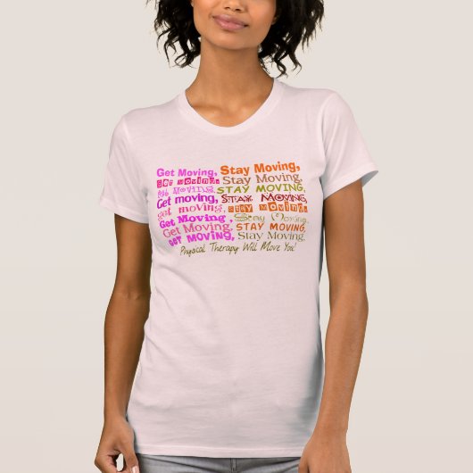 Fysieke therapie T-Shirt Bewegend Verplaatsingsver (Voorkant)