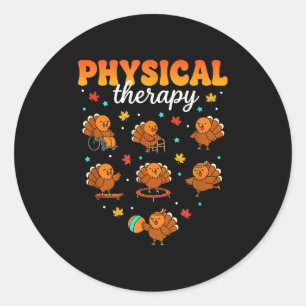 Fysieke Therapie Turkije Dankbaar Pt Therast Bedan Ronde Sticker