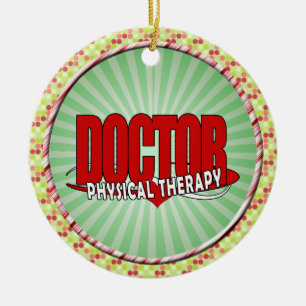 FYSIEKE THERAPIE VAN DE ARTS GROOT ROOD KERAMISCH ORNAMENT