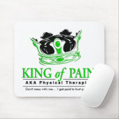Fysieke therapie van Mousepad "King of Pain" Muismat (Met muis)