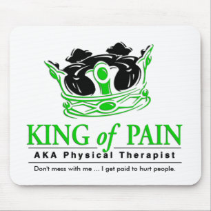 Fysieke therapie van Mousepad "King of Pain" Muismat