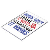 Fysieke therapie vandaag verhuurt het morgen het w notitieboek (Linkerzijde)
