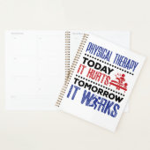 Fysieke therapie vandaag verhuurt het morgen het w planner (Display)