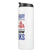 Fysieke therapie vandaag verhuurt het morgen het w thermosbeker (Geroteerd rechts)