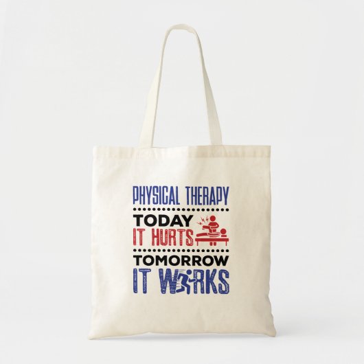 Fysieke therapie vandaag verhuurt het morgen het w tote bag (Voorkant)