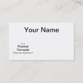 Fysieke Therapie Visitekaartje (Achterkant)