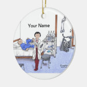 Fysieke Therapie - Vrouw Keramisch Ornament (Links)