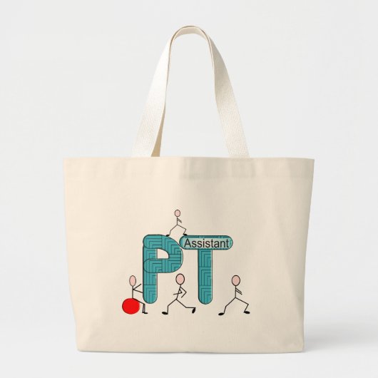 Fysieke therapieassistent-cadeaus grote tote bag (Voorkant)