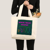 Fysieke therapieassistent-cadeaus grote tote bag (Voorkant (product))