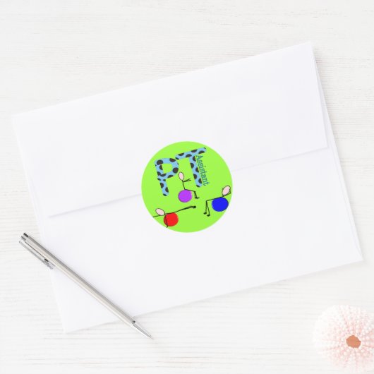 Fysieke therapieassistent-cadeaus ronde sticker (Envelop)