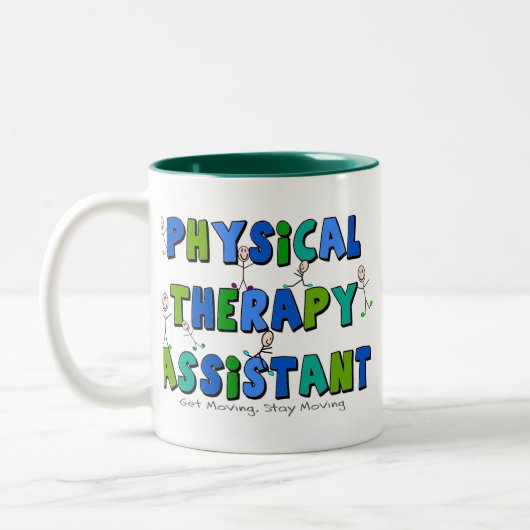 Fysieke therapieassistent-cadeaus tweekleurige koffiemok (Links)