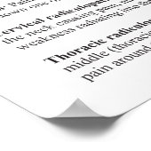 Fysieke therapiecyropraktijk poster (Hoek)