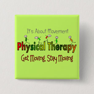 Fysieke therapieproducten en Giften Vierkante Button 5,1 Cm