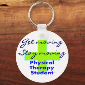 Fysieke therapiestudent "Get Moving" Sleutelhanger (Voorkant)