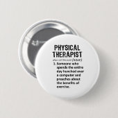Fysieke Therapietdefinitie Ronde Button 5,7 Cm (Voorkant /achterkant)