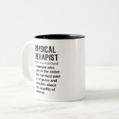 Fysieke Therapietdefinitie Tweekleurige Koffiemok (Voorkant links)