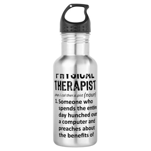 Fysieke Therapietdefinitie Waterfles (Voorkant)