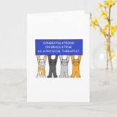 Fysieke Therapist Afstuderen Gefeliciteerd Kaart (Gele Bloem)
