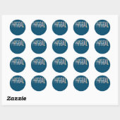 Fysieke Therapist Assistant Boho PTA Ronde Sticker (Vel)