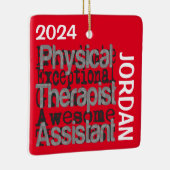 Fysieke Therapist Assistant Extraordinaire CUSTOM Keramisch Ornament (Rechts)