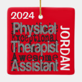 Fysieke Therapist Assistant Extraordinaire CUSTOM Keramisch Ornament (Achterkant)