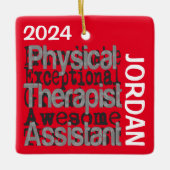 Fysieke Therapist Assistant Extraordinaire CUSTOM Keramisch Ornament (Voorkant)