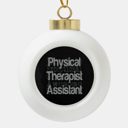 Fysieke Therapist Assistant Extraordinaire Keramische Bal Ornament (Voorkant)