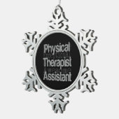 Fysieke Therapist Assistant Extraordinaire Tin Sneeuwvlok Ornament (Rechts)
