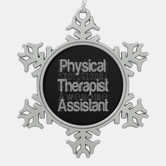 Fysieke Therapist Assistant Extraordinaire Tin Sneeuwvlok Ornament (Voorkant)