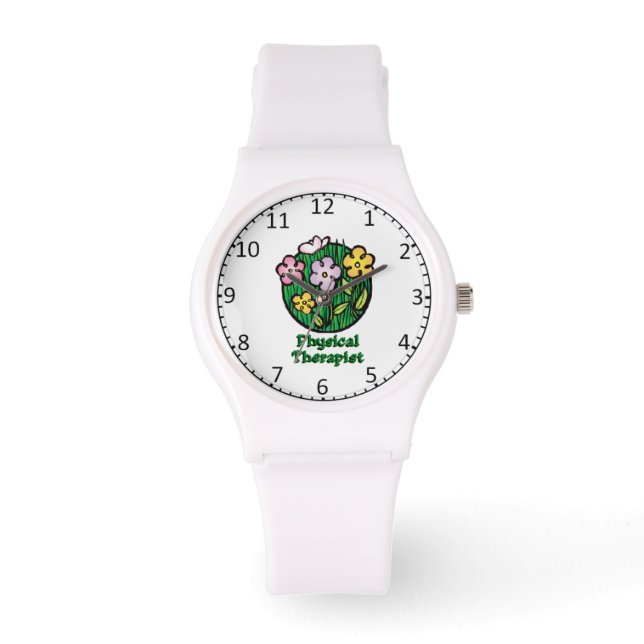Fysieke Therapist Blooms Polt Watch Horloge (Voorkant)