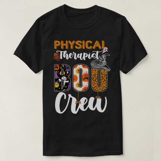 Fysieke Therapist Boo Crew Ghost Therapy Heiwee T-shirt (Design voorkant)