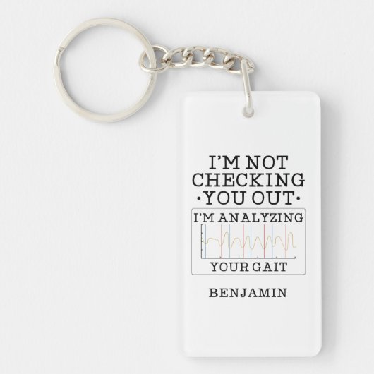 Fysieke Therapist controleert u niet op uw tas Sleutelhanger (Voorkant)