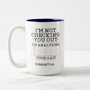 Fysieke Therapist controleert u niet op uw tas Tweekleurige Koffiemok