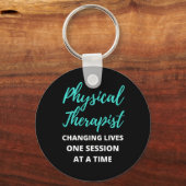 Fysieke therapist die één sessie verandert sleutelhanger (Voorkant)