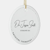 Fysieke Therapist DPT Afstuderen Kerstmis Keramisch Ornament (Rechts)