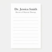 Fysieke Therapist DPT Gepersonaliseerd Eenvoudige  Post-it® Notes (Voorkant)