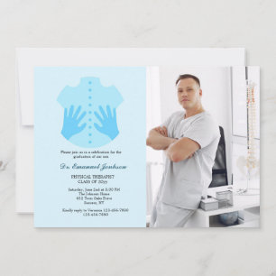 Fysieke Therapist Foto Afstuderen Uitnodiging