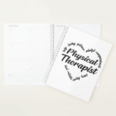 Fysieke therapist Heart Word Cloud Planner (Display)