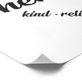 Fysieke therapist Heart Word Cloud Poster (Hoek)