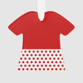 FYSIEKE THERAPIST Professie RED Polka Dots A10 Ornament (achterkant)