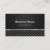 Fysieke Therapist Professional Black White Visitekaartje (Achterkant)