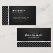 Fysieke Therapist Professional Black White Visitekaartje (Voorkant / Achterkant)