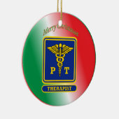 Fysieke Therapist Ship Custom Keramisch Ornament (Rechts)