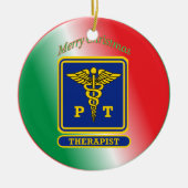 Fysieke Therapist Ship Custom Keramisch Ornament (Voorkant)