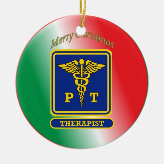 Fysieke Therapist Ship Custom Keramisch Ornament (Voorkant)
