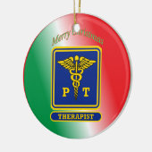 Fysieke Therapist Ship Custom Keramisch Ornament (Links)