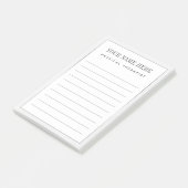 Fysieke Therapist Silver Border Post-it Notes (Schuin)