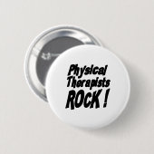 Fysieke Therapisten Rock! Knoop Ronde Button 5,7 Cm (Voorkant /achterkant)