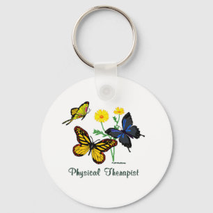 Fysieke therapistische Butterflies Sleutelhanger