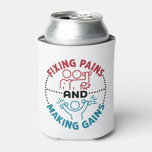 Fysieke therapistische fixeerpijnen en het maken v blikjeskoeler (Blikje Voorkant)